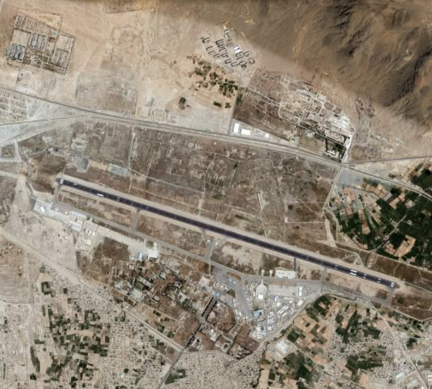 аэродром Кабул на фотографии из космоса
