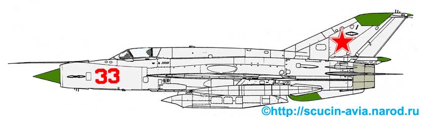 МиГ-21Р 10го орап в 1960х