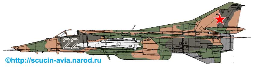 МиГ-27К 911го апиб в типовой окраске. 1986 год. аэродром Лида, БВО